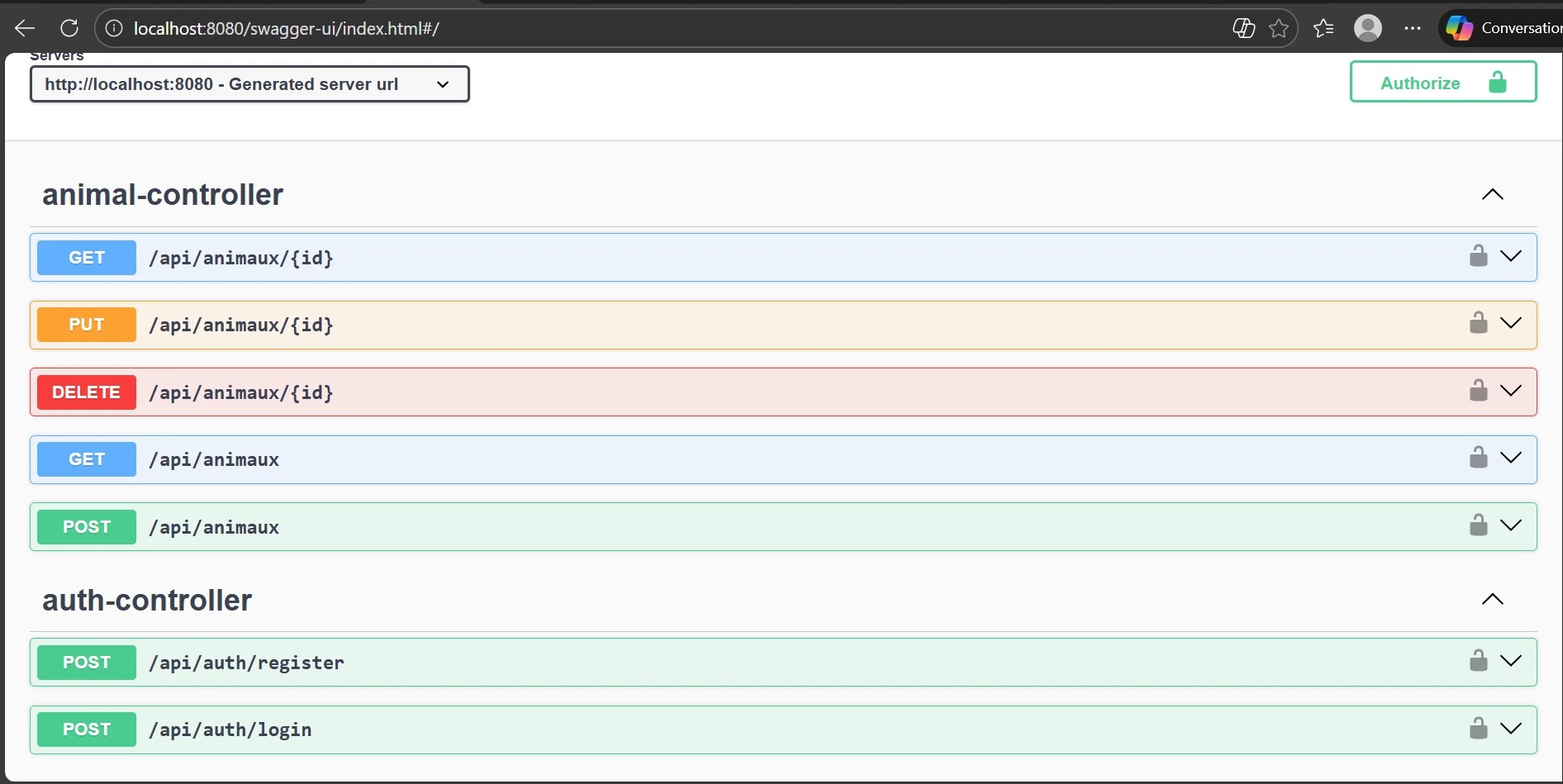 Refuge API - Spring Boot REST API